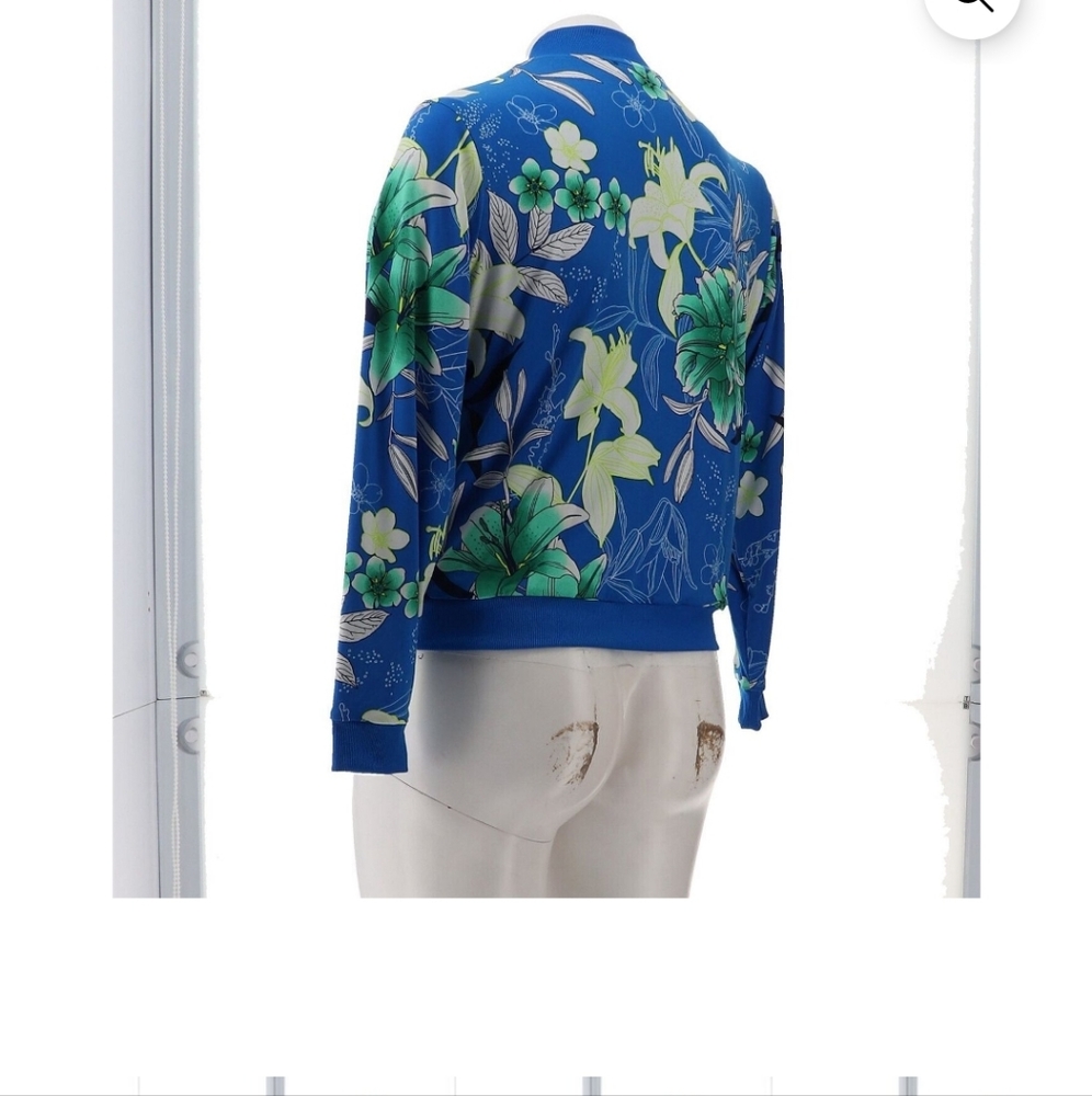 Iman Reversible Stretch Knit Bomber Jacket - image 4